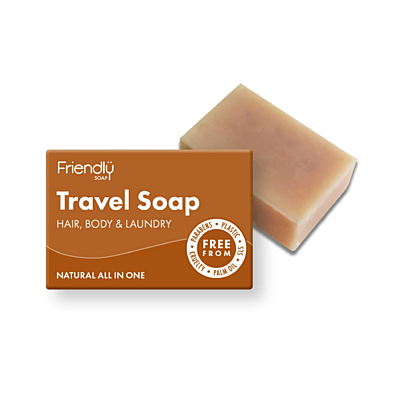 Friendly Soap přírodní mýdlo na tělo i vlasy na cestování, 95 g