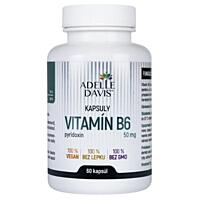 Adelle Davis Vitamin B6 (pyridoxin), 50 mg, 60 kapslí