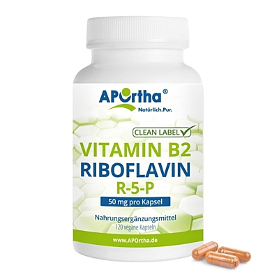 Vitamin B2 - Riboflavin 50 mg - 120 kapslí
