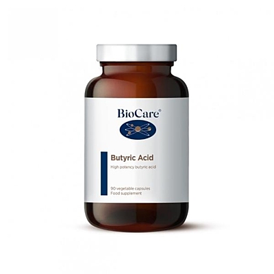 BioCare Butyric Acid na podporu zdraví tlustého střeva, 90 kapslí