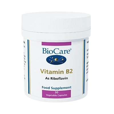 Vitamin B2 (riboflavin), 50 mg, 30 kapslí