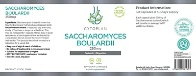Cytoplan Saccharomyces boulardii - 5 miliard živých organismů, 60 vegan kapslí 2