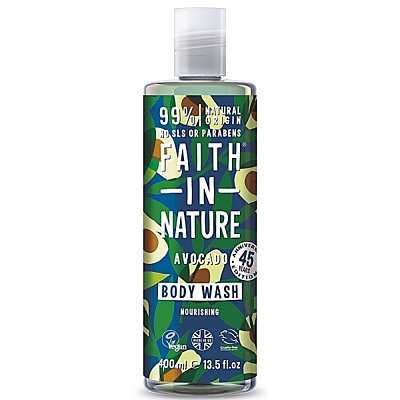 Faith in Nature sprchový gel vyživující Avokádo, 400 ml