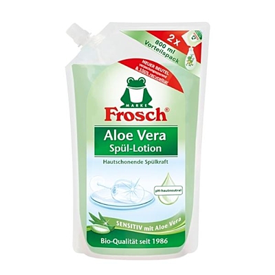 Frosch Ekologický prostředek na ruční mytí nádobí s Aloe Vera - Náhradní náplň, gel 800 ml