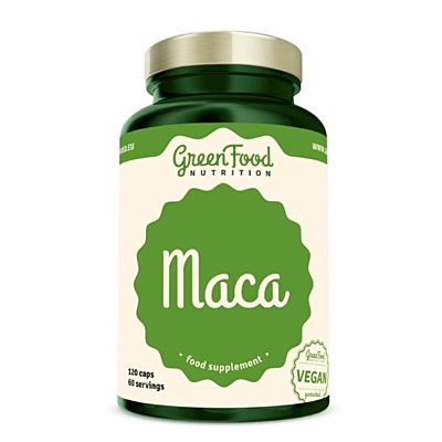 GreenFood Nutrition Maca peruánská, 120 vegan kapslí