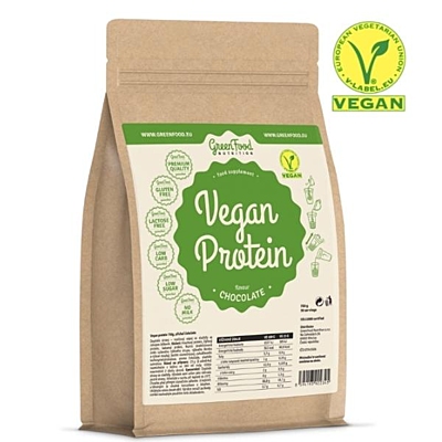GreenFood Nutrition Vegan protein příchuť čokoláda 750 g