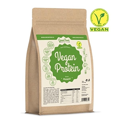 GreenFood Nutrition Vegan protein příchuť mango 750 g