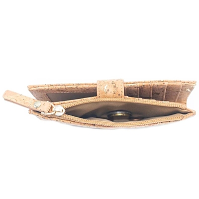 MB Cork Dámská korková peněženka s potiskem (zlatá) - 16 x 9,5 x 2 cm 2