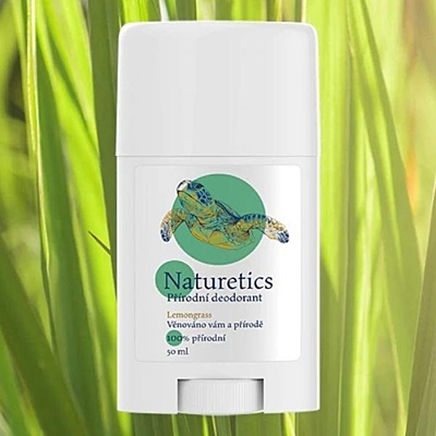 Naturetics tuhý přírodní deodorant Lemongrass, 50 ml