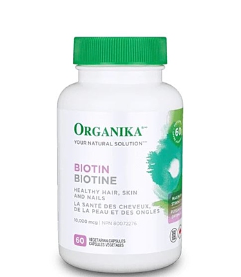 Biotin (vitamin B7) 10 000 mcg, 60 kapslí