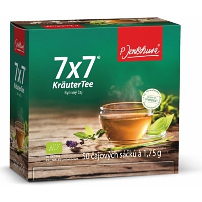 P. Jentschura 7x7 KräuterTee® Bio Bylinkový porcovaný čaj na odkyselení organismu