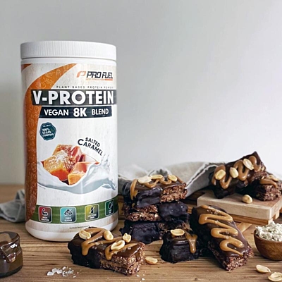 Profuel V-Protein 8K vegan slaný karamel, 750 g 2