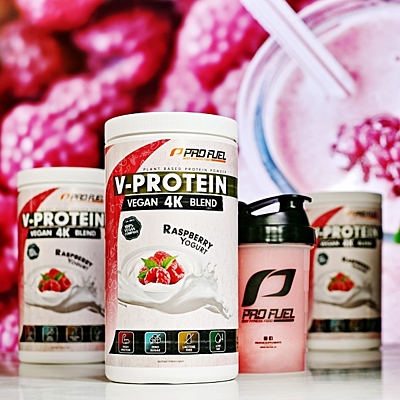 ProFuel V-PROTEIN 4K BLEND Malinový jogurt, 750 g 2