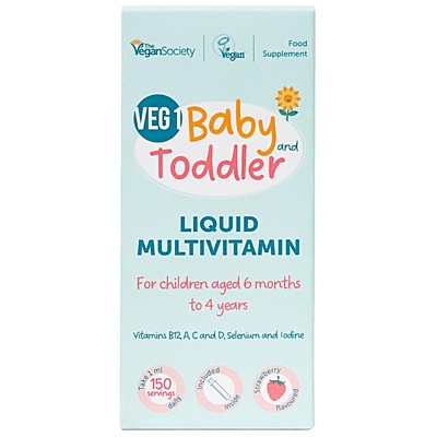  The Vegan Society VEG 1 tekutý multivitamin pro děti od 6 měsíců, 150 ml 2