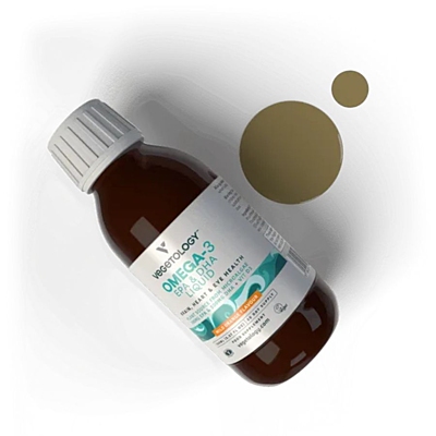 Vegetology Omega-3 Liquid EPA a DHA, s vitaminem D, 150 ml 2