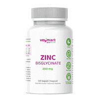 Vegmart Zinek Bisglycinát 200 mg, 120 kapslí