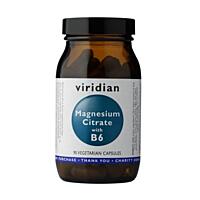 Viridian Magnesium citrát (hořčík) a vitamín B6, 90 kapslí