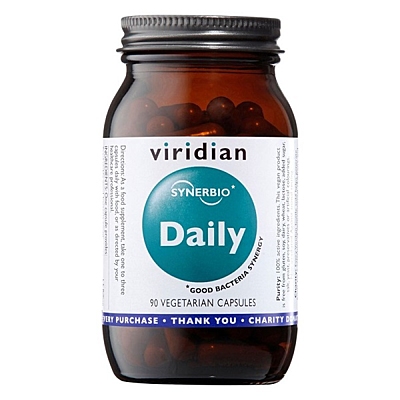 Viridian Synerbio Daily probiotika a prebiotika, 90 kapslí