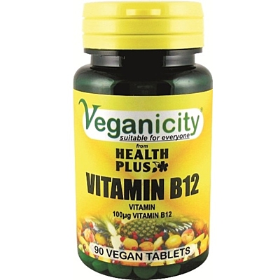 Veganicity vitamín B12 100µg (kyanokobalamín), 90 vegan tablet