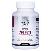 Adelle Davis železo (glukonát železnatý) 14 mg, 60 kapslí