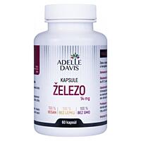 Adelle Davis železo (glukonát železnatý) 14 mg, 60 kapslí