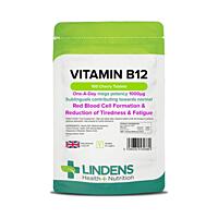 LINDENS Health + Nutrition Vitamín B12 sublingvální (Metylkobalamin) 1000 µg, 100 tablet