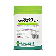 LINDENS Health + Nutrition Vegan Omega 3 6 & 9 1000 mg, 90 kapslí