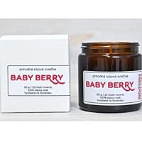 Slovenská mýdlárna Baby Berry - Sójová svíčka s bavlněným knotem, 90 g