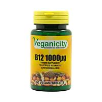 Veganicity vitamín B12 1000µg (Cyanocobalamin), 90 vegan tablet