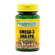 Veganicity Omega-3 DHA:EPA 500mg - olej z mořských řas, 60 vegan kapslí