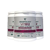 Vitamin B12, 1000 µg, kyanokobalamin, 60 tablet, sada 3 ks s dopravou zdarma