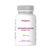 Vegmart Ashwagandha 600 mg, 90 kapslí