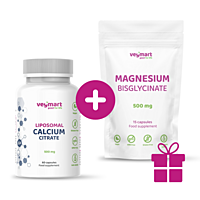 Vegmart Lipozomální vápník (Citrát vápenatý) 500 mg, 60 kapslí