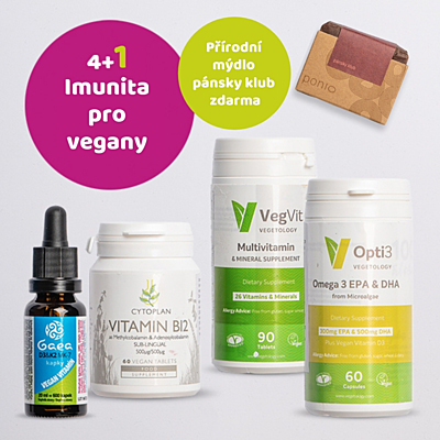 Imunita pro vegana + dárek přírodní mýdlo PÁNSKY KLUB