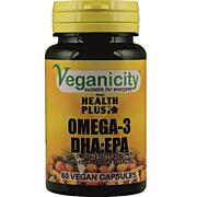 Veganicity Omega-3 DHA:EPA 500mg - olej z mořských řas, 60 vegan kapslí